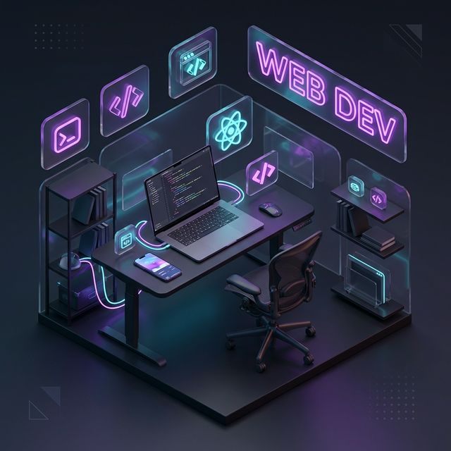 Developer Workspace 3D Isometric